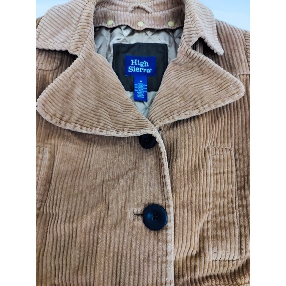 Vintage High Sierra Men's Corduroy Mid Length Jacket Coat Detachable Lining SZ M - Picture 9 of 10